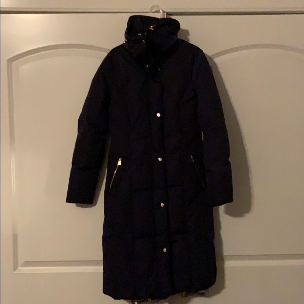Cole Haag navy coat